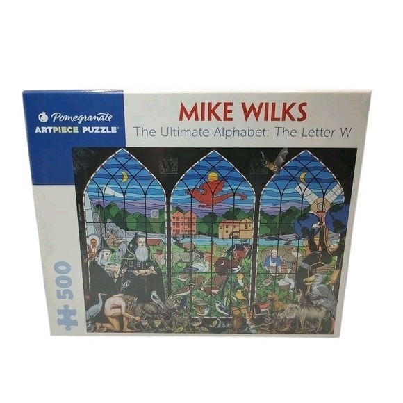 New Pomegranate Puzzle The Ultimate Alphabet Letter W 500 Piece Mike Wilks - Picture 1 of 7